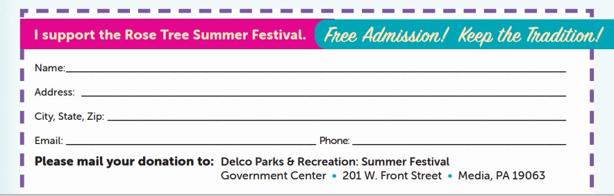 Support the Rose Tree Summer Festival